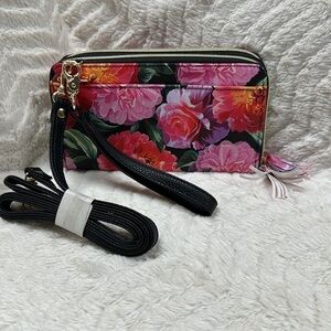 NEW Julia Buxton RFID-Blocking Ultimate Organizer / Wallet/Crossbody, Multicolor